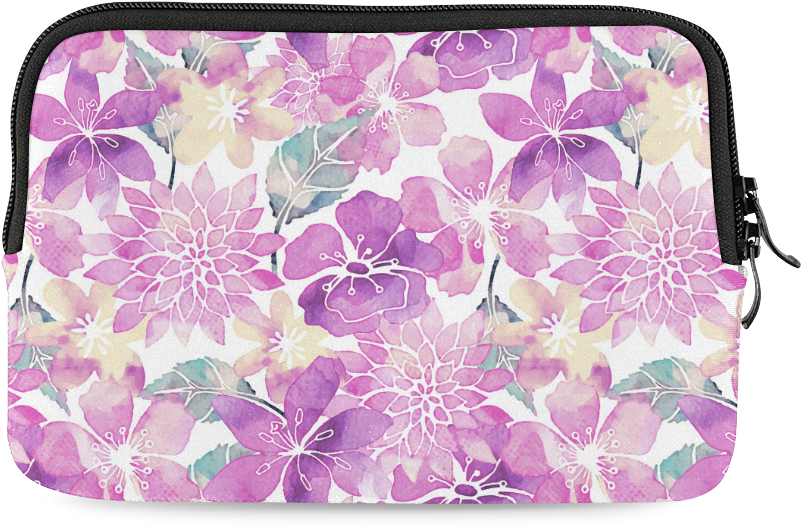 Watercolor Flowers Pattern Png Clipart (1000x1000), Png Download