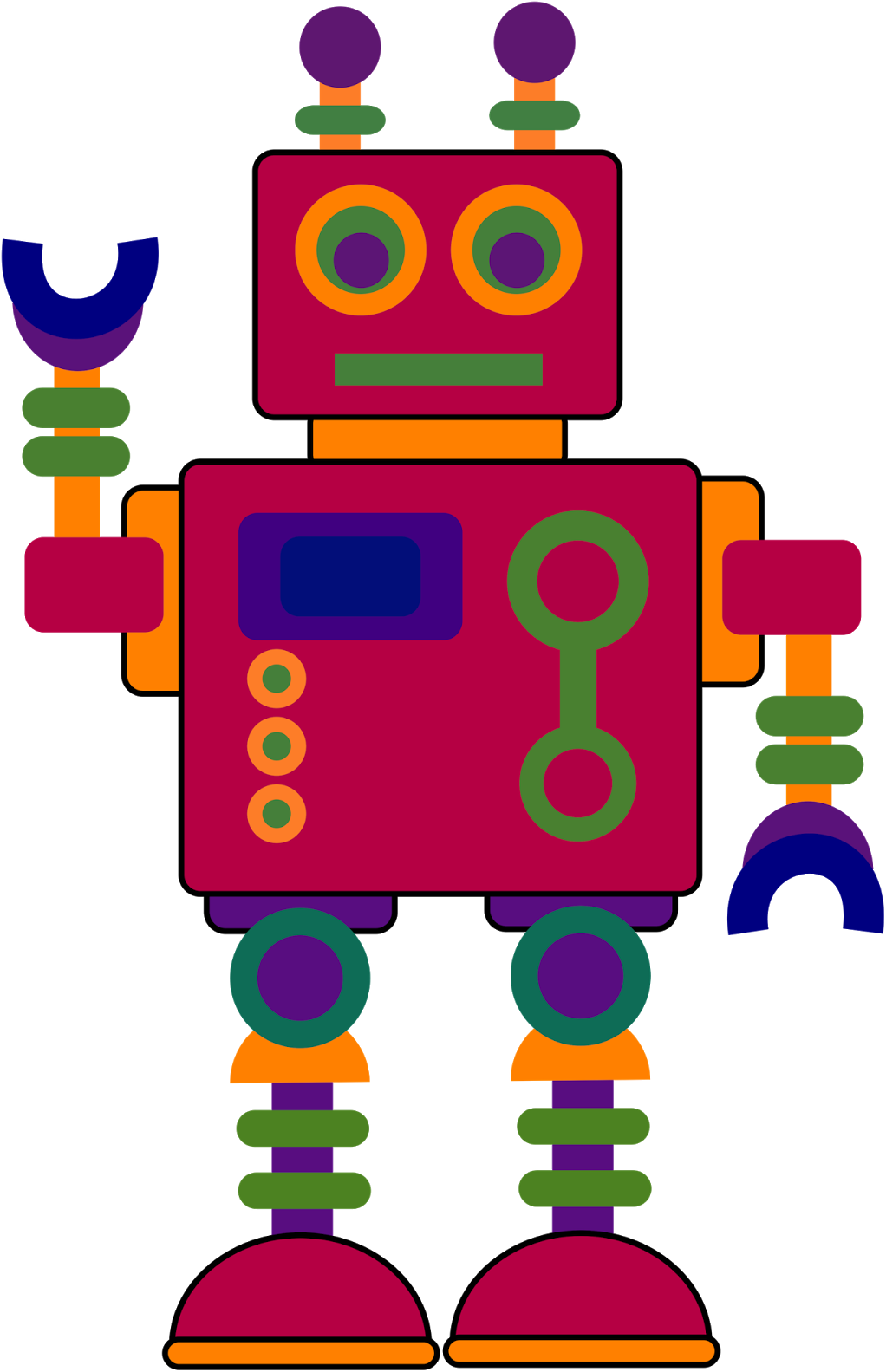 Clip Art Robot - Clip Art Of Robots - Png Download (1049x1600), Png Download