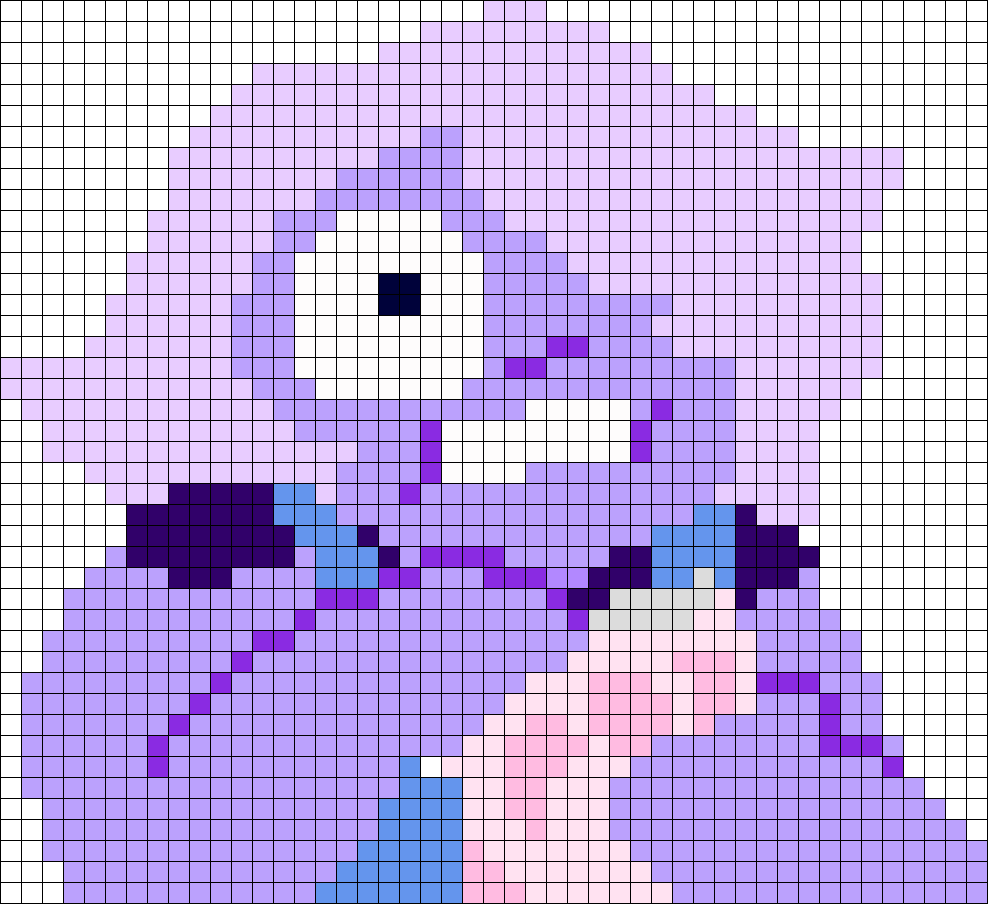 Amethyst Steven Universe Perler Bead Pattern / Bead - Steven Universe Pixel Art Clipart (988x904), Png Download
