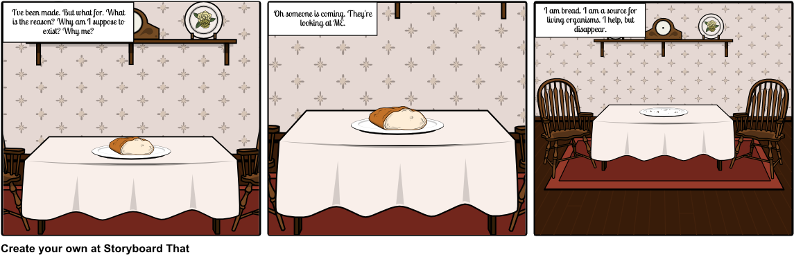 The Life Of A Loaf Of Bread - Kitchen & Dining Room Table Clipart (1164x385), Png Download