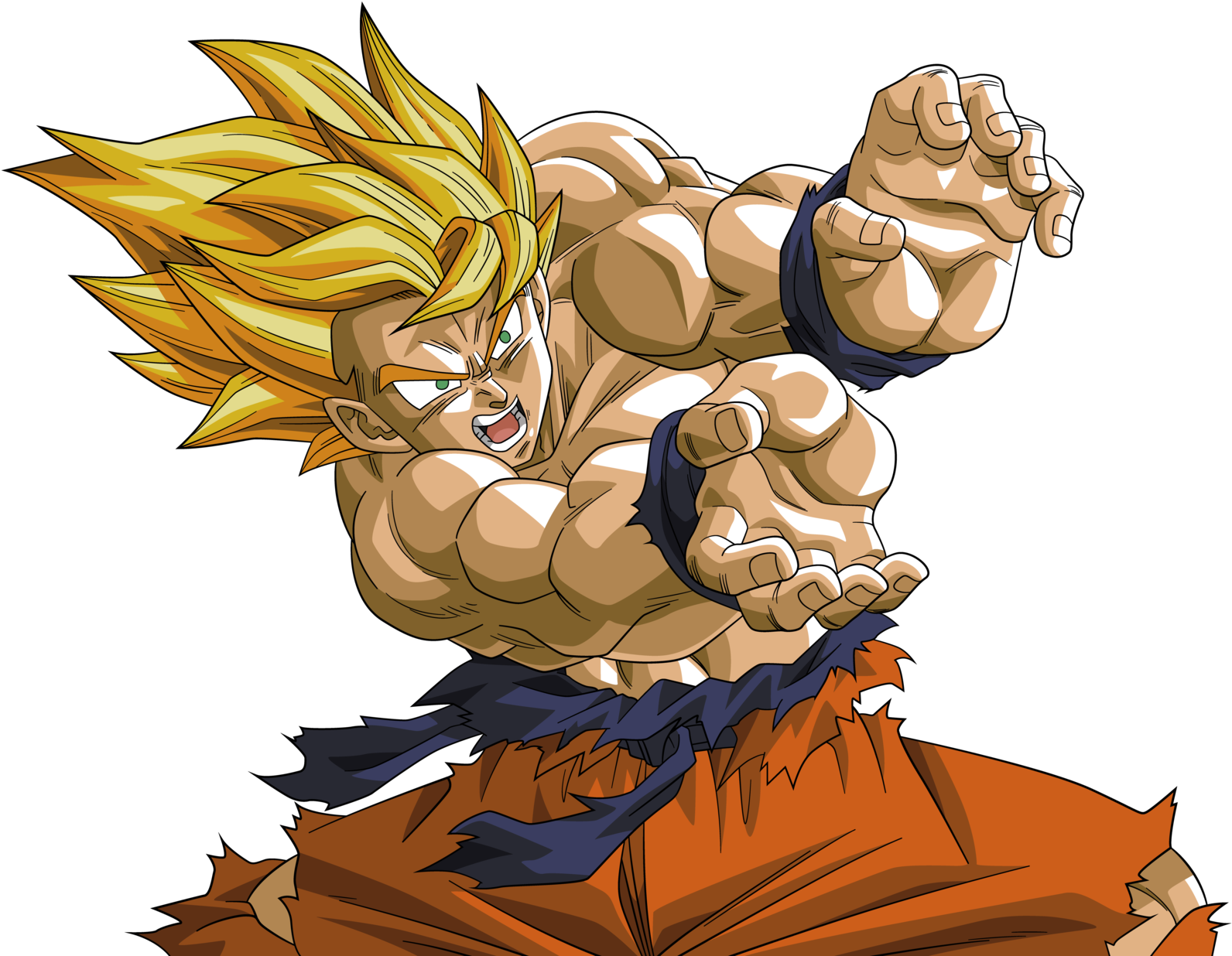 Goku Kamehameha Images In Collection Page Png Dbz Kamehameha - Dbz Goku Kamehameha Clipart (1600x1241), Png Download