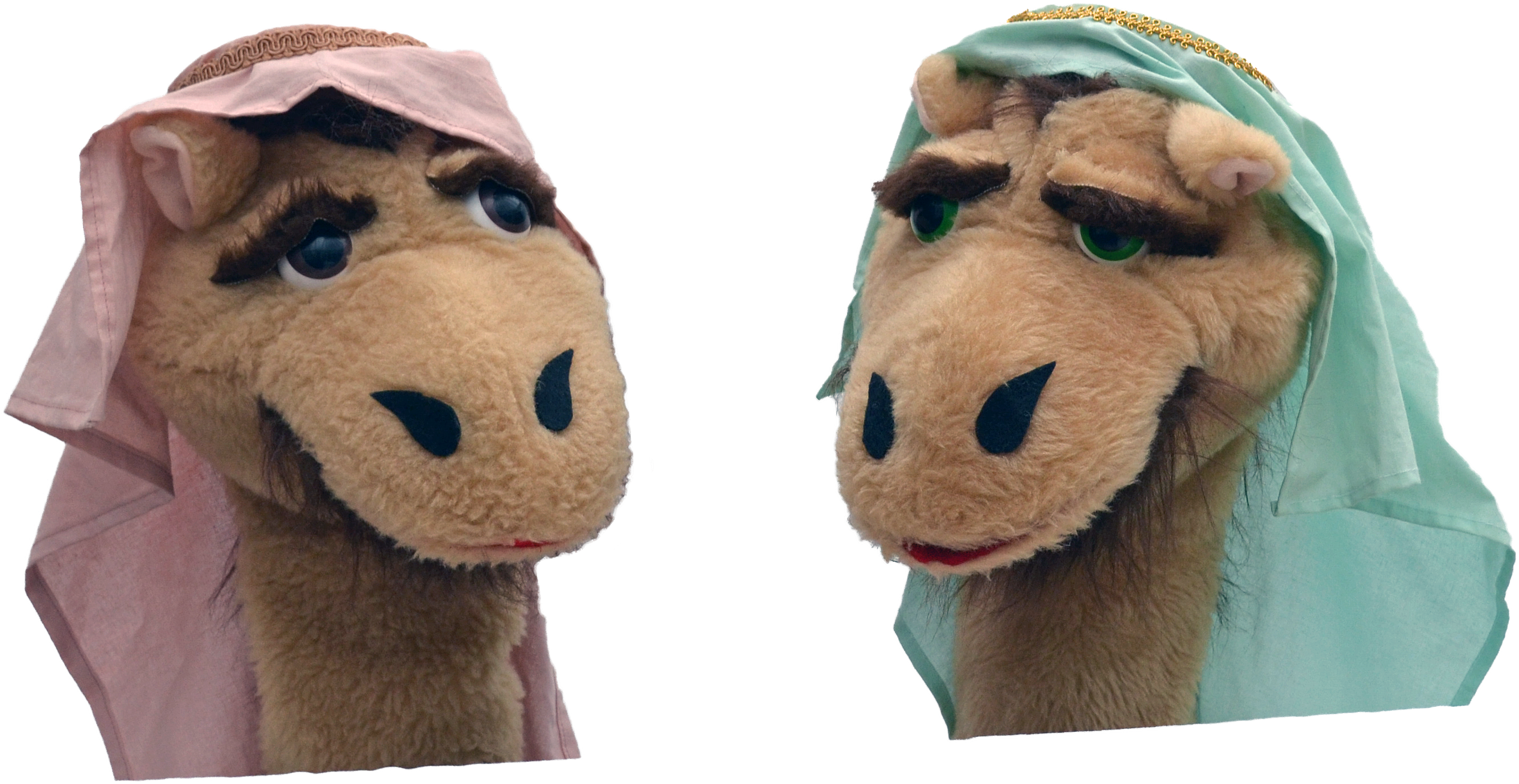Camels Pair Trimmed - Stuffed Toy Clipart (3130x1980), Png Download