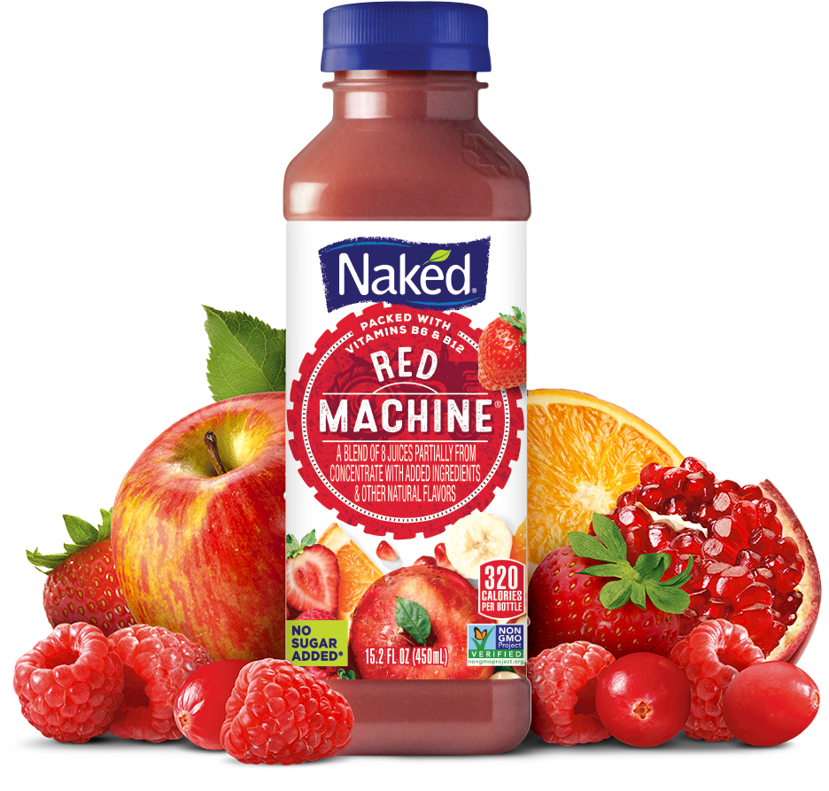 Naked Juice , Png Download - Naked Juice Red Machine Clipart (936x893), Png Download