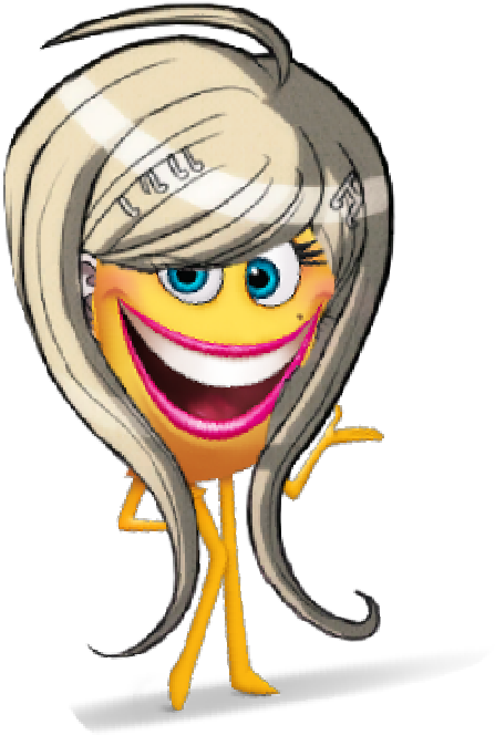 Ndrv3 Drv3 Kaede Akamatsu Emoji Movie Smiler - Cartoon Clipart (525x809), Png Download