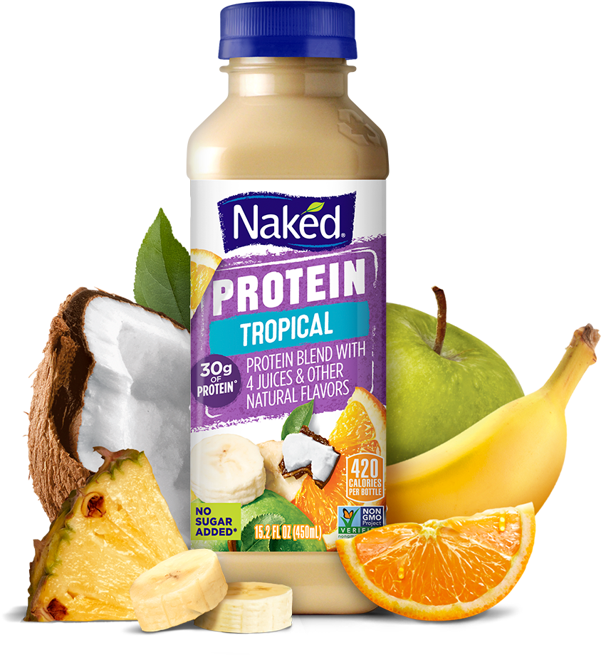 Naked Juice , Png Download - Naked Juice Protein Zone Clipart (851x920), Png Download
