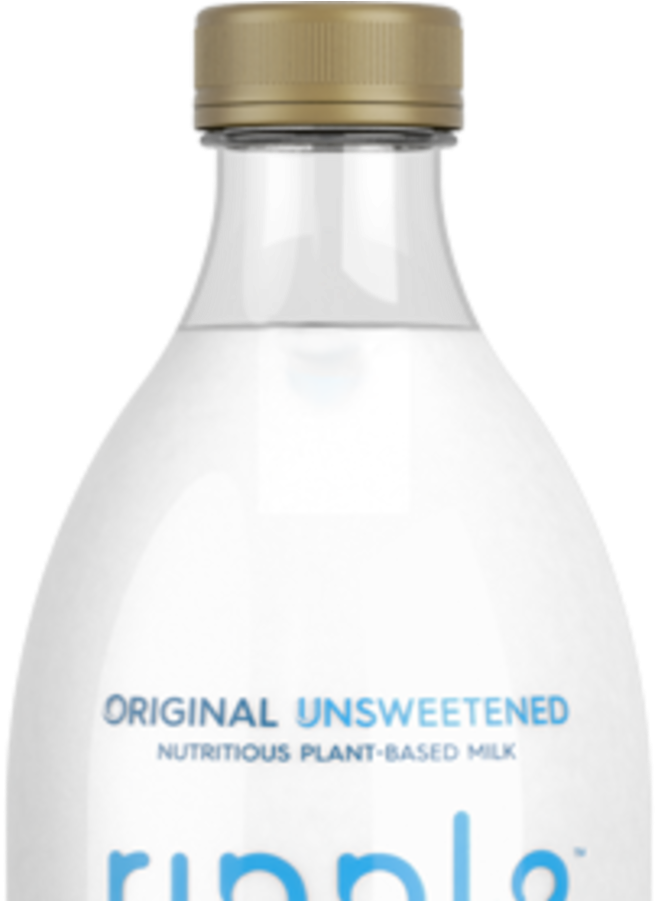 Original Ripple Unsweetened - Glass Bottle Clipart (1200x900), Png Download