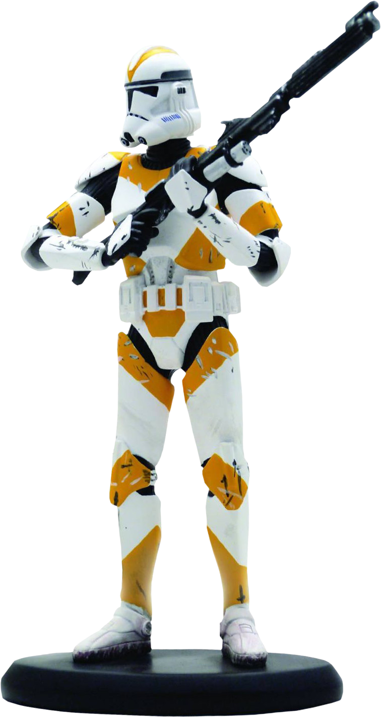 Star - Starwars Clone Trooper Statue Clipart (825x1500), Png Download