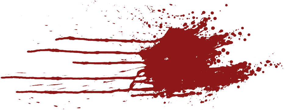 Blood Splater, Stain - Blood Splatter Transparent Clipart (1024x405), Png Download