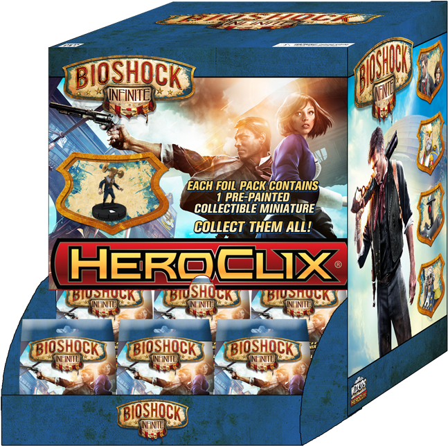 Adorable Heroclix Bioshock Infinite Miniatures Set - Bioshock Minifigures Clipart (1008x720), Png Download