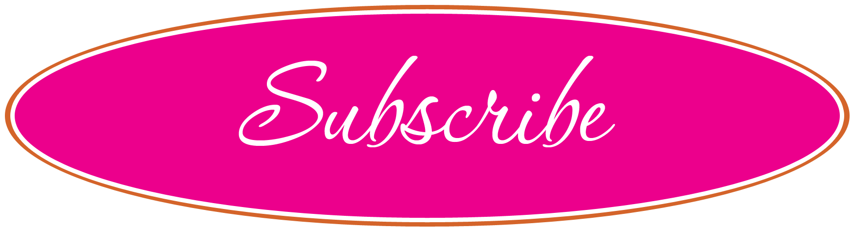 Pink Subscribe Button Png Clipart (1800x525), Png Download