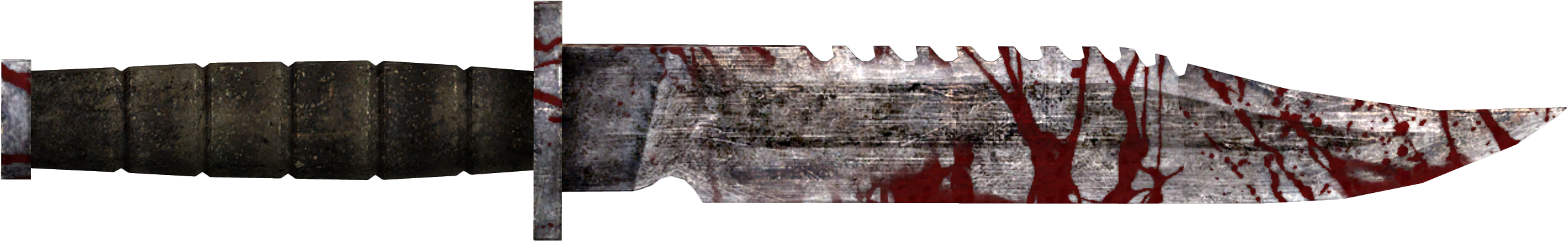 Bloody Combat Knife " - Combat Knife Clipart (2550x600), Png Download