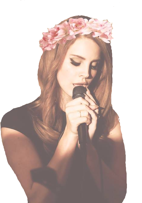Lana Del Rey Png Tumblr - Coroa De Flores Lana Del Rey Clipart (499x672), Png Download