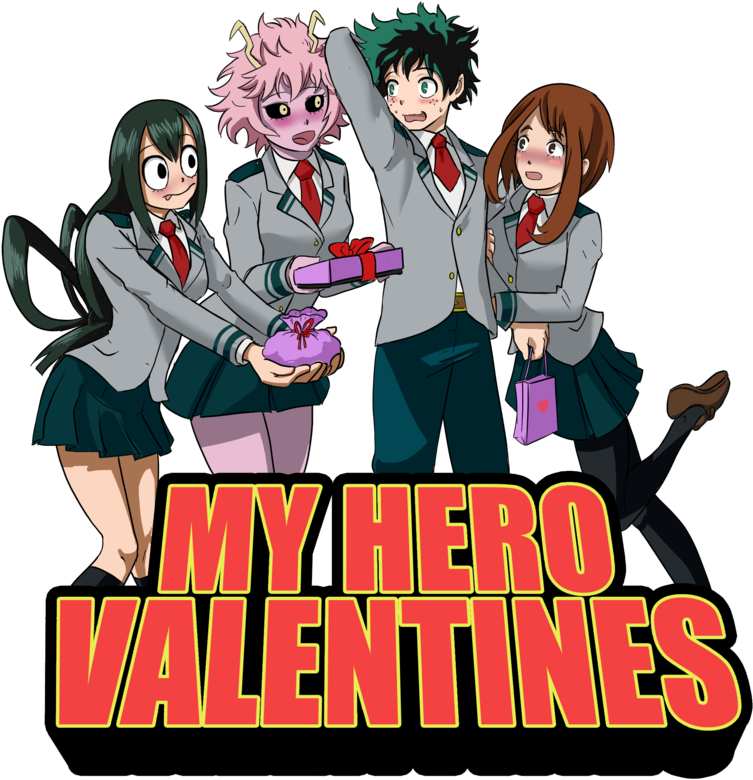 Tt Boku No Hero Academia Dekus Valentine - My Hero Academia Izuku Harem Clipart (916x872), Png Download