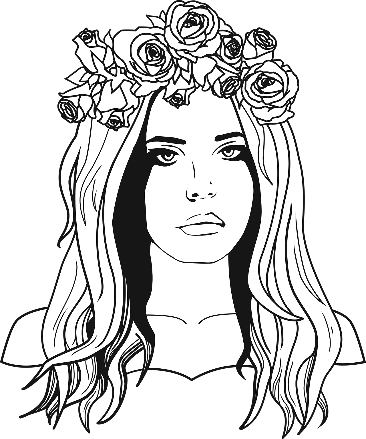 Born To Die Lana Del Rey Lips, Lana Del Rey Tattoos, - Lana Del Rey Line Art Clipart (1280x1536), Png Download