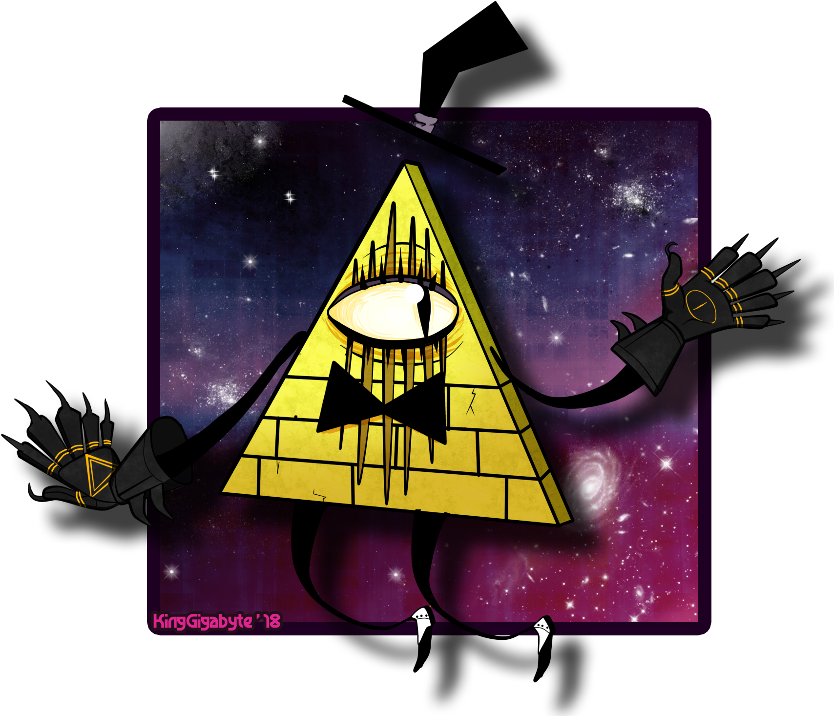Bill Cipher - Illustration Clipart (1744x1491), Png Download