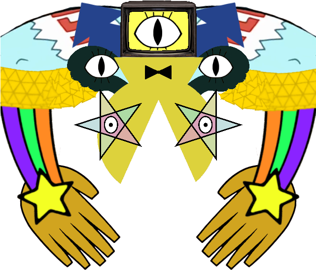 Bill Zypher - Undertale Omega Bill Cipher Clipart (640x557), Png Download