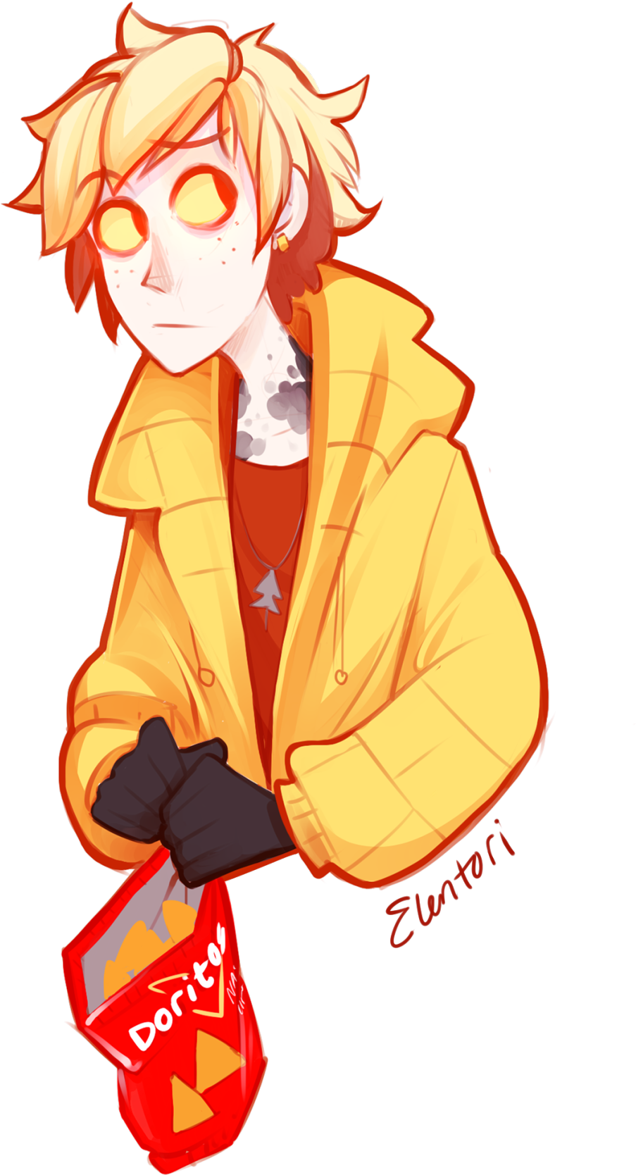 Oh, I Draw Lots Of Things <<<ever So Slowly I Fall - Bill Cipher Human Elentori Clipart (540x720), Png Download
