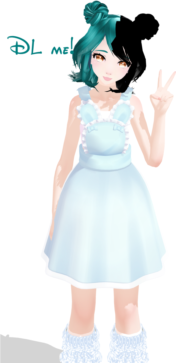 [mmd]melanie Martinez Casual - Mmd Melanie Martinez Clipart (586x1208), Png Download