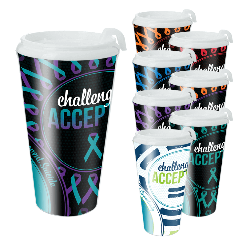 Ribbon Tumbler - Ice Cream Clipart (800x800), Png Download