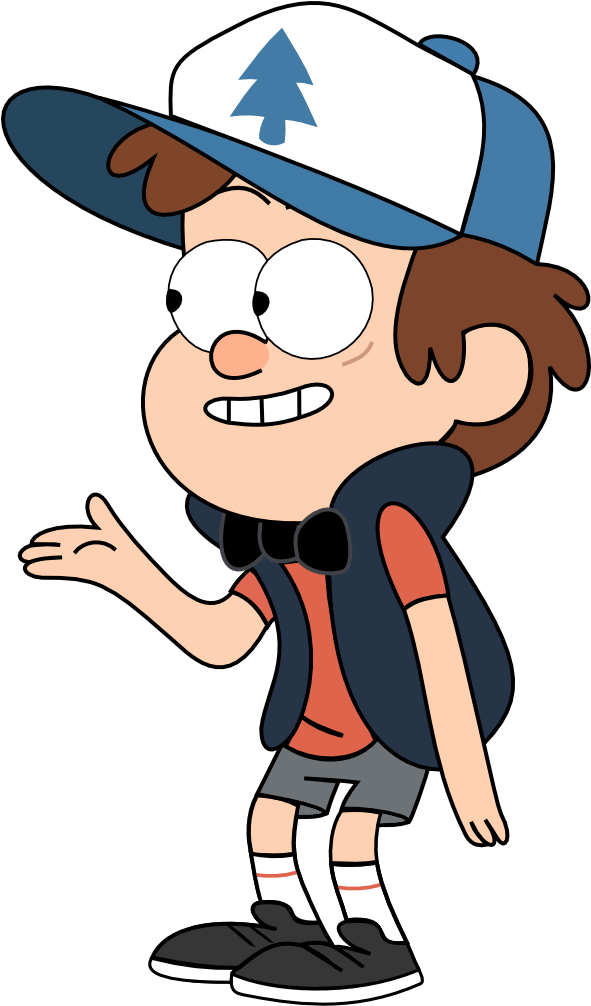Dipper Gravity Falls Clipart (590x1026), Png Download