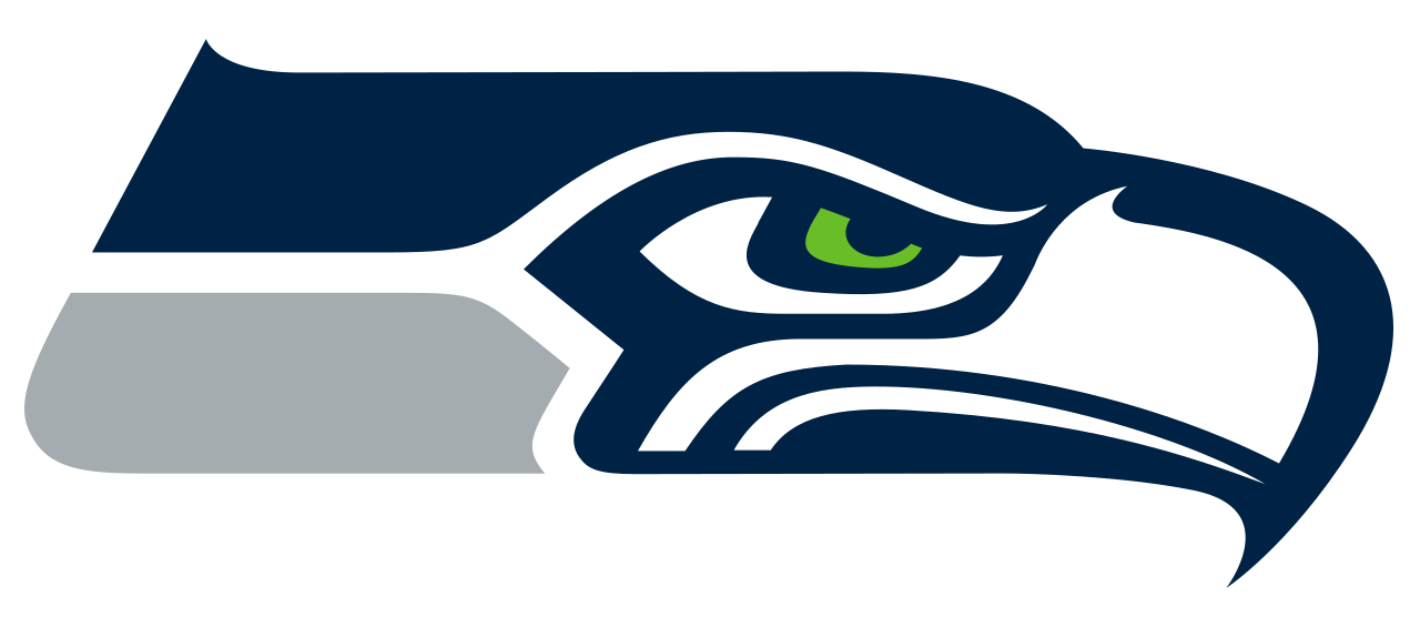 28 Collection Of Nfl Logo Clipart - Seattle Seahawks Logo Transparent - Png Download (1280x565), Png Download