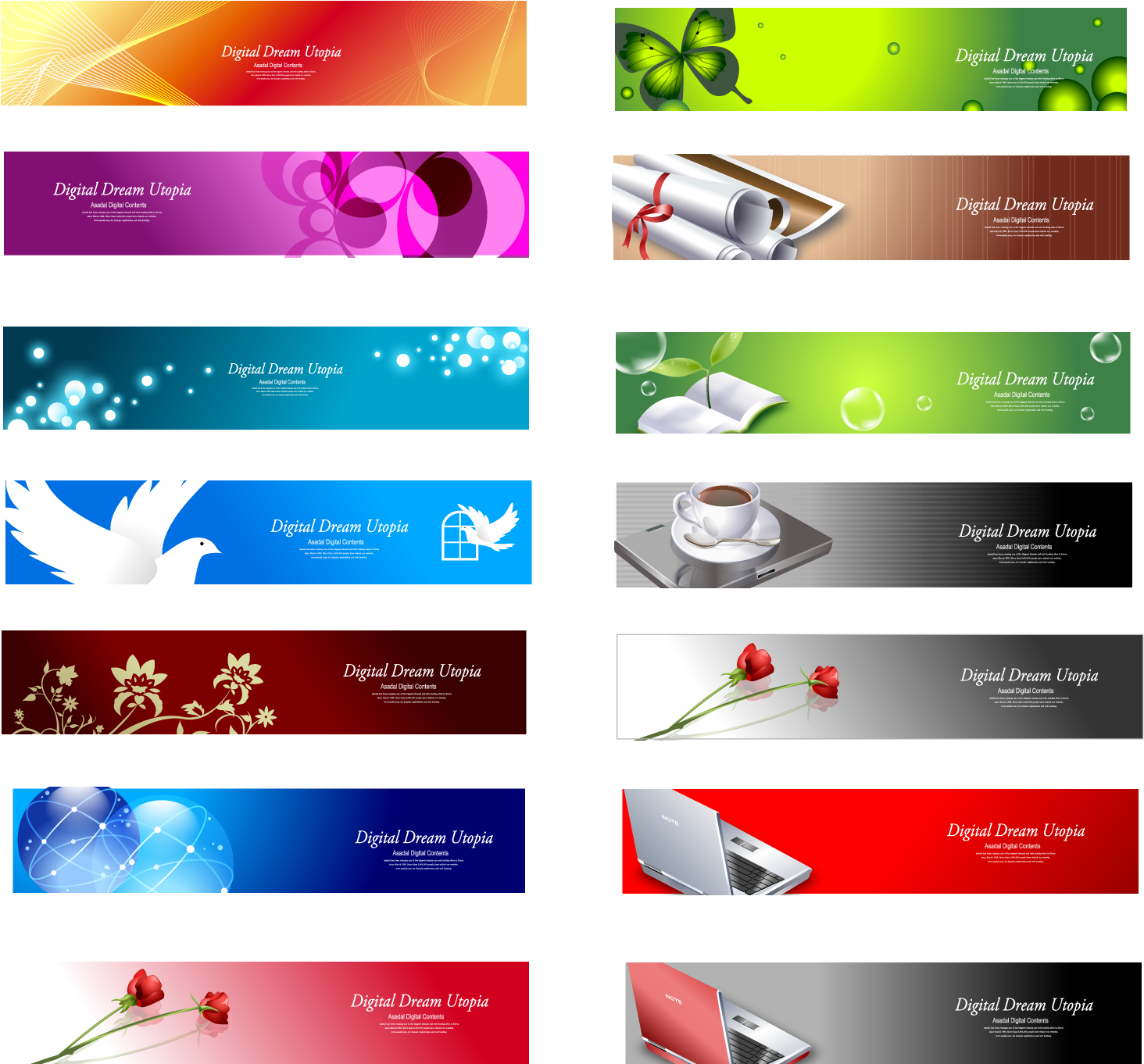 Free Website Banner Templates Png For Download - Header & Footer Design Clipart (1600x1500), Png Download