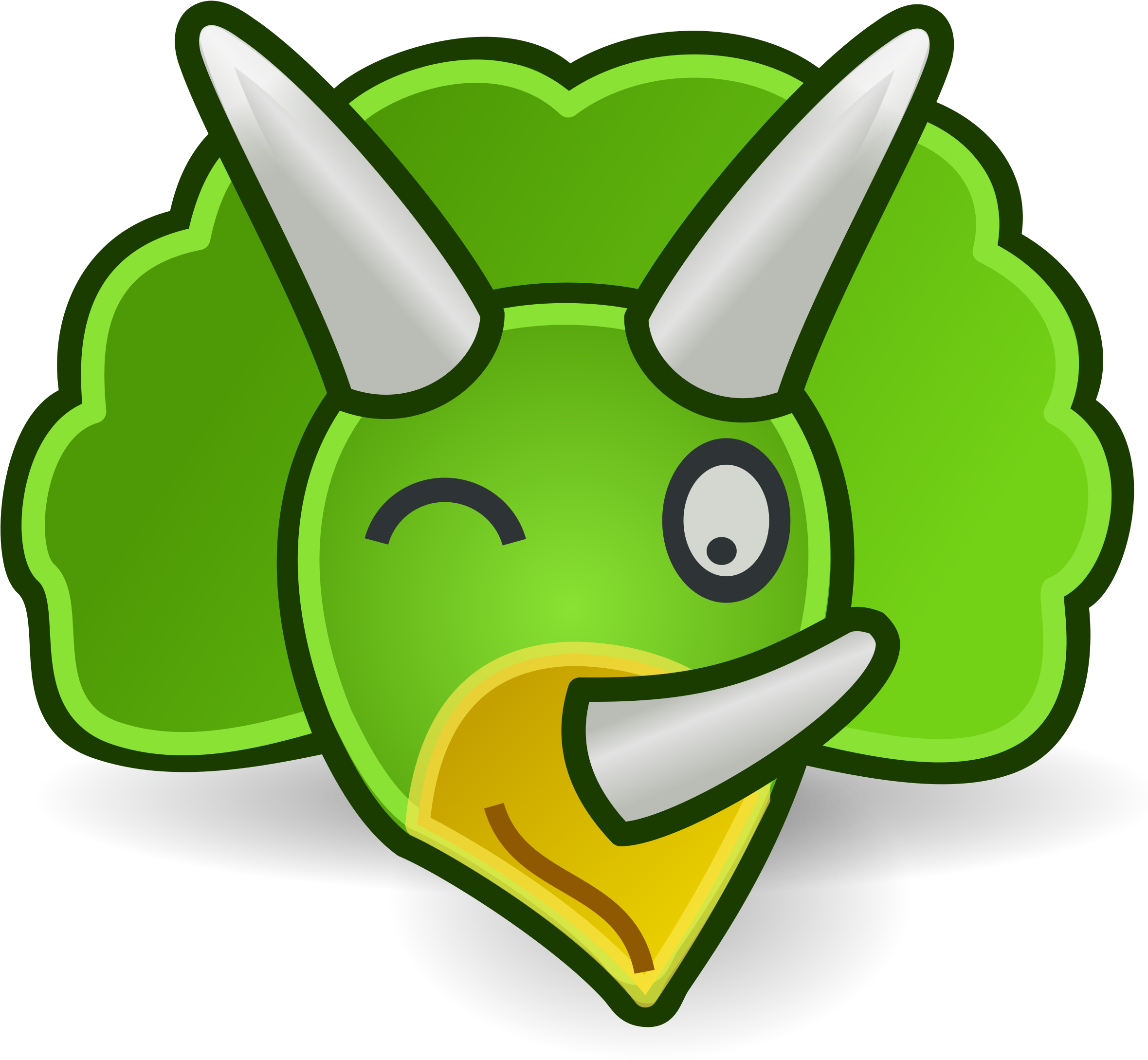 This Free Icons Png Design Of Triceratops Clipart (2400x2400), Png Download