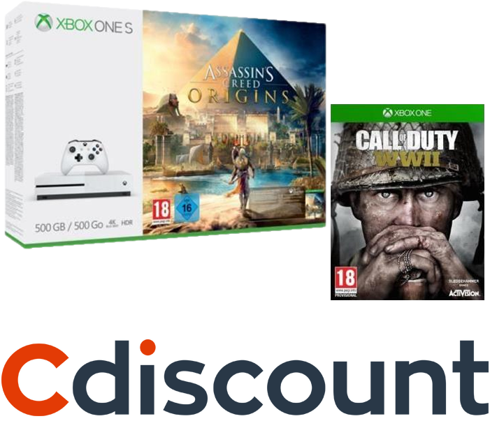 Xbox One S Pack Assassin's Creed Origins Clipart (700x700), Png Download