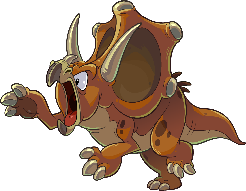 Triceratops Clipart Dinosuar - Club Penguin Dinosaur - Png Download (989x766), Png Download