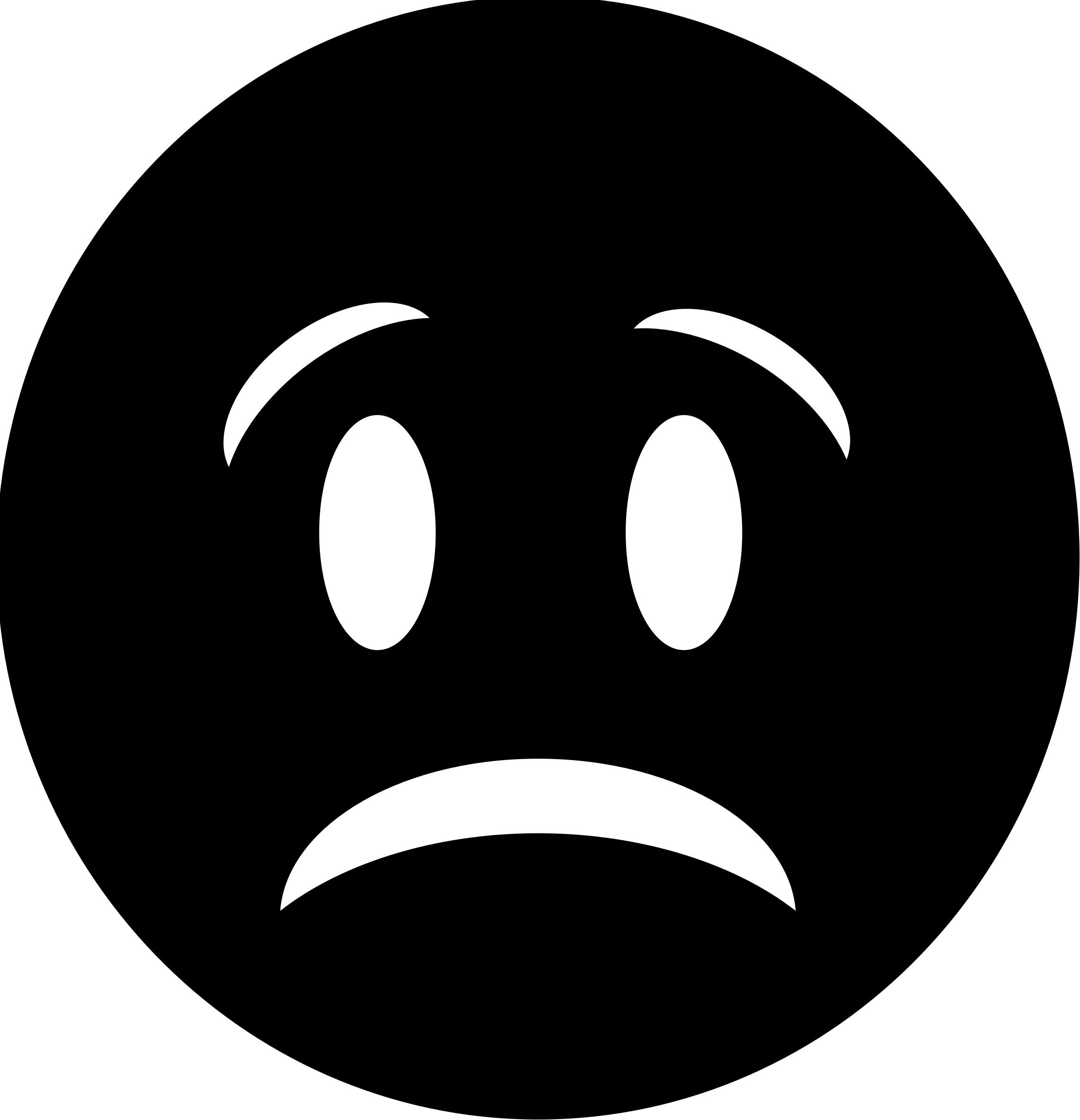 Sad Emoji Clipart Sad Face - Signo De Interrogacion Icono - Png Download (2279x2362), Png Download