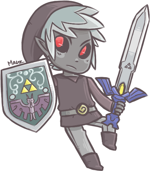 Dark Toon Link This Is My Entry For The Super Smash - Cartoon Clipart (600x600), Png Download