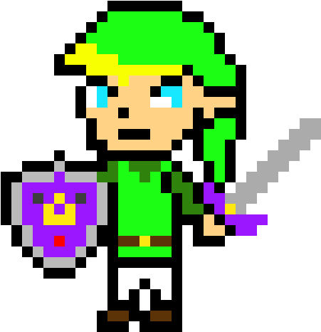 Toon Link - Pixel Art Clipart (720x660), Png Download