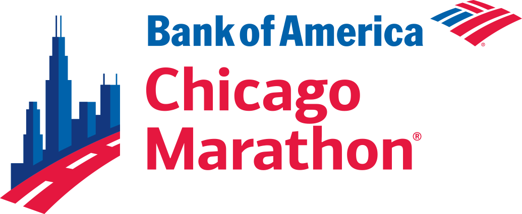 Bank Of America Chicago Marathon 4c Logo - Chicago Marathon 2018 Logo Clipart (1035x425), Png Download