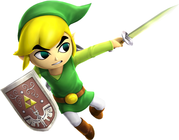 Toon-link Pose - Waluigi Memes Clipart (1051x912), Png Download