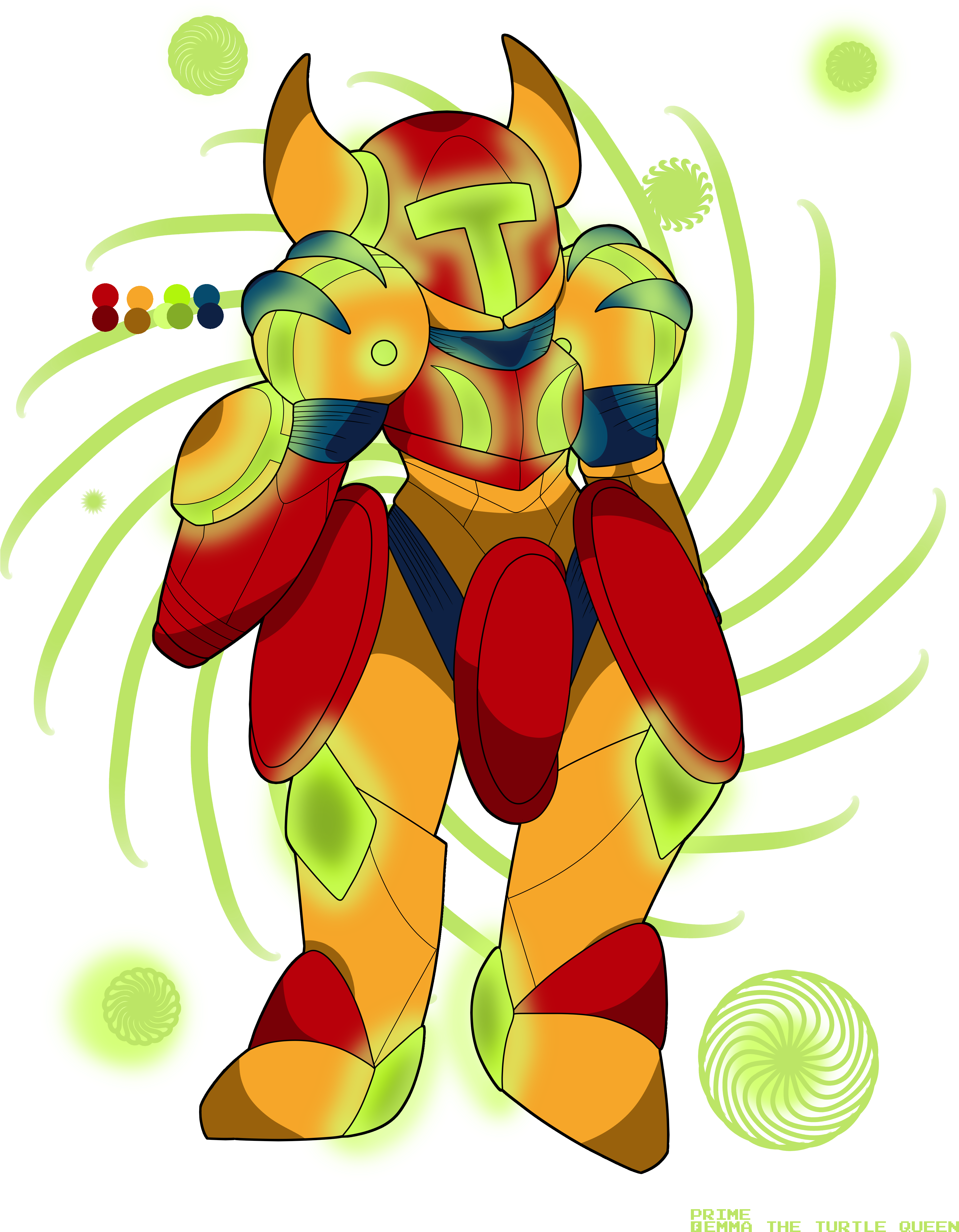 Shovel Knight And Samus Fusion - Samus Shovel Knight Armor Clipart (3850x4900), Png Download