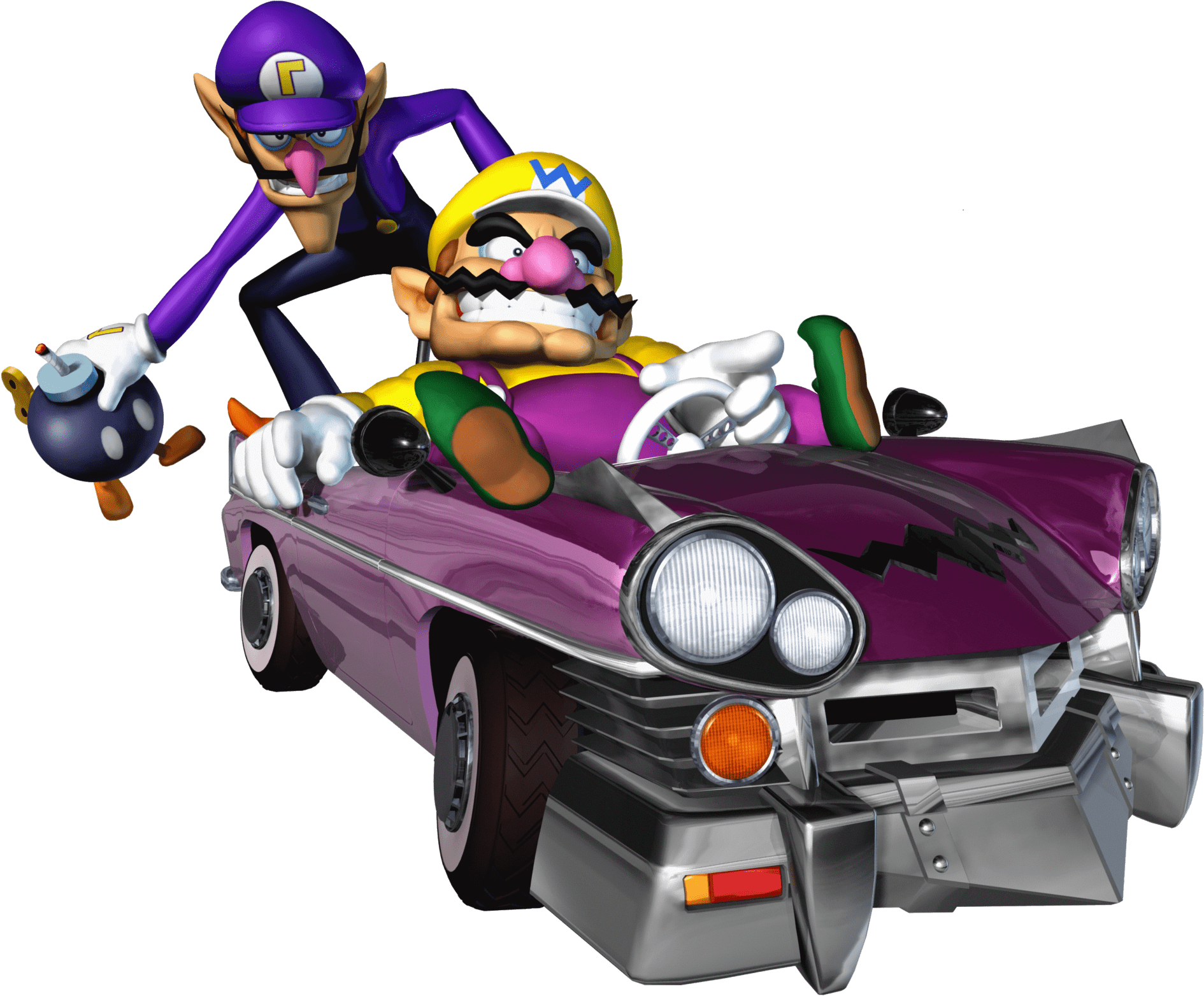 Download - Wario And Waluigi Clipart (2000x1589), Png Download