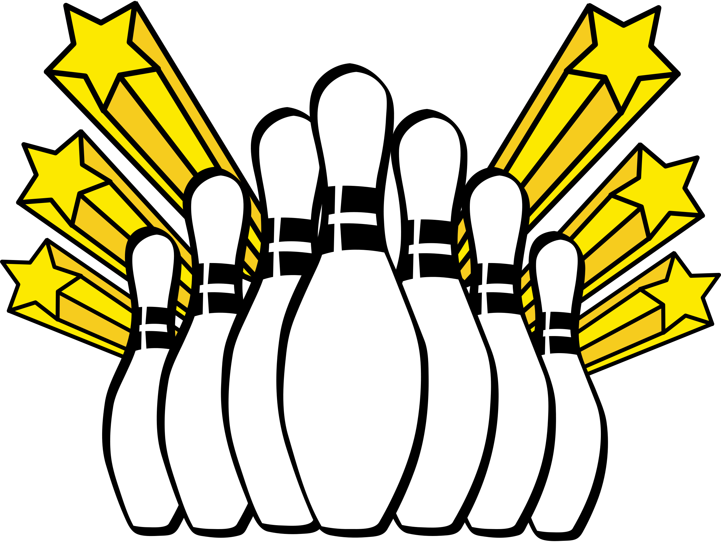 Bowling - Ten Pin Bowling Clip Art - Png Download (2400x1805), Png Download
