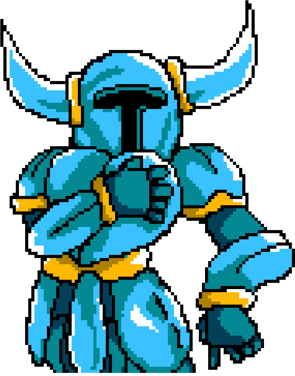 Shovel Knight Posing - Shovel Knight Poses Clipart (1140x1240), Png Download