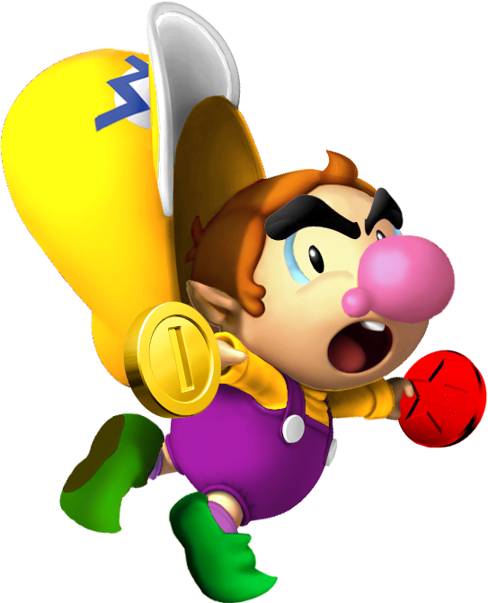 Nintendo Babies Images Baby Wario Wallpaper And Background - Super Mario Baby Wario Clipart (543x671), Png Download