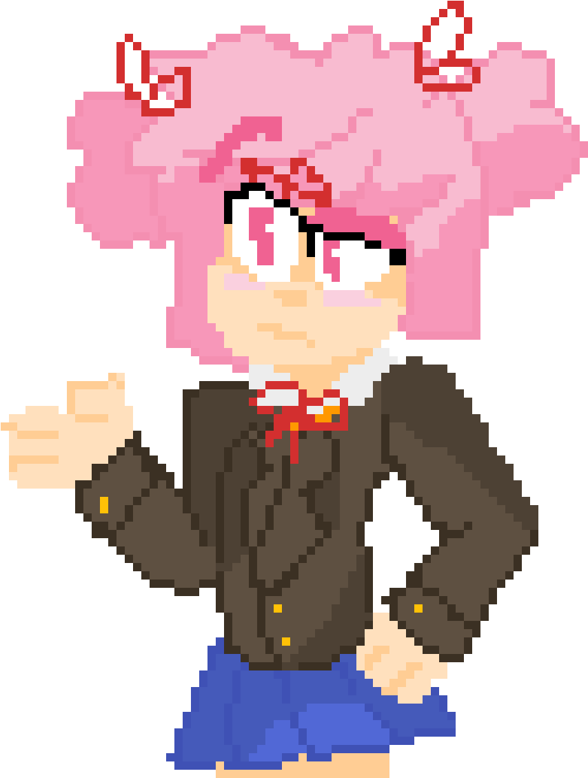 Natsuki - Cartoon Clipart (1200x1200), Png Download
