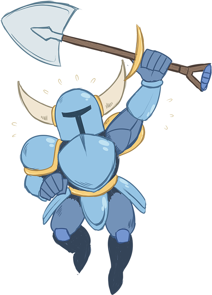 Shovel Knight - Cartoon Clipart (800x1060), Png Download