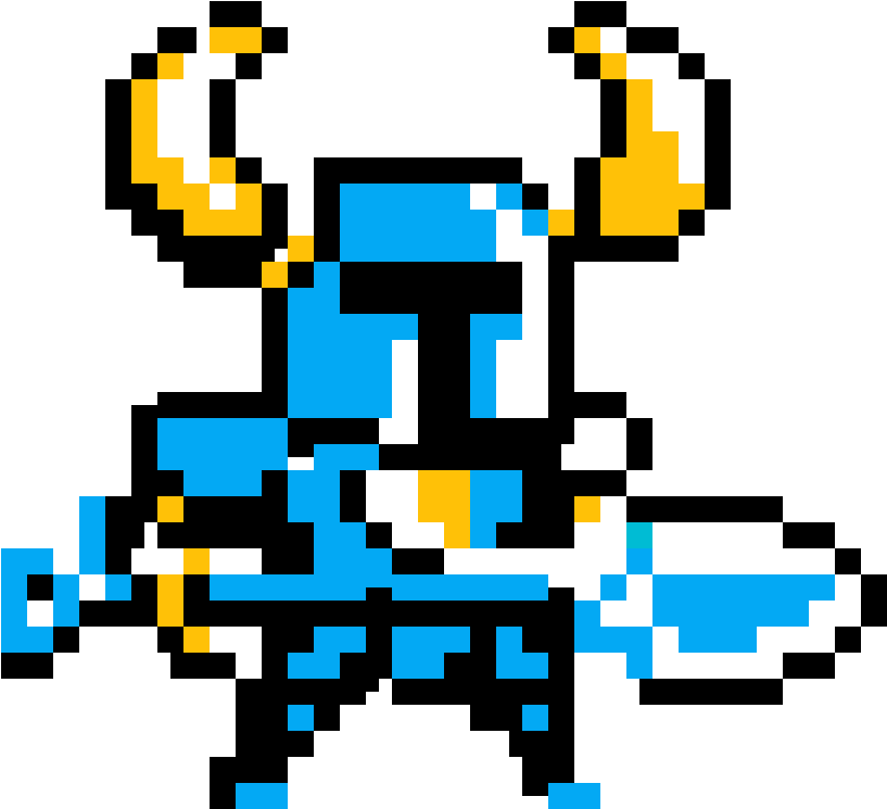 Shovel Knight - Shovel Knight Sprite Clipart (1200x1200), Png Download