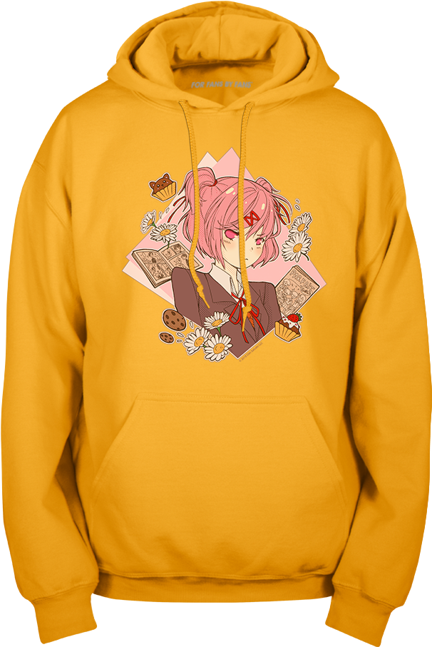 Natsuki Manga Pullover Hoodie - Sweatshirt Clipart (1000x1000), Png Download