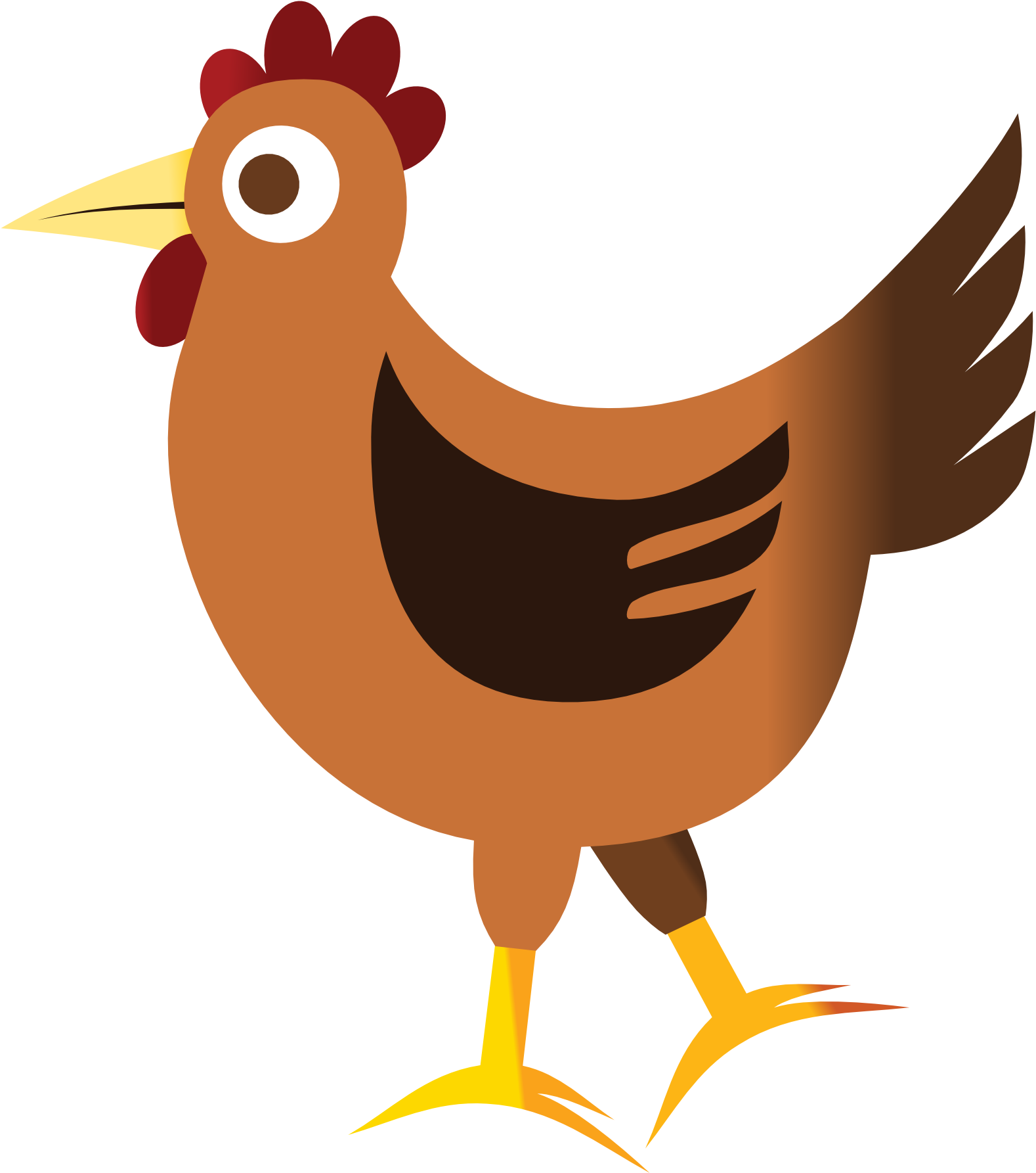 Free To Use Public Domain Chicken Clip Art - Chicken With No Background - Png Download (555x555), Png Download