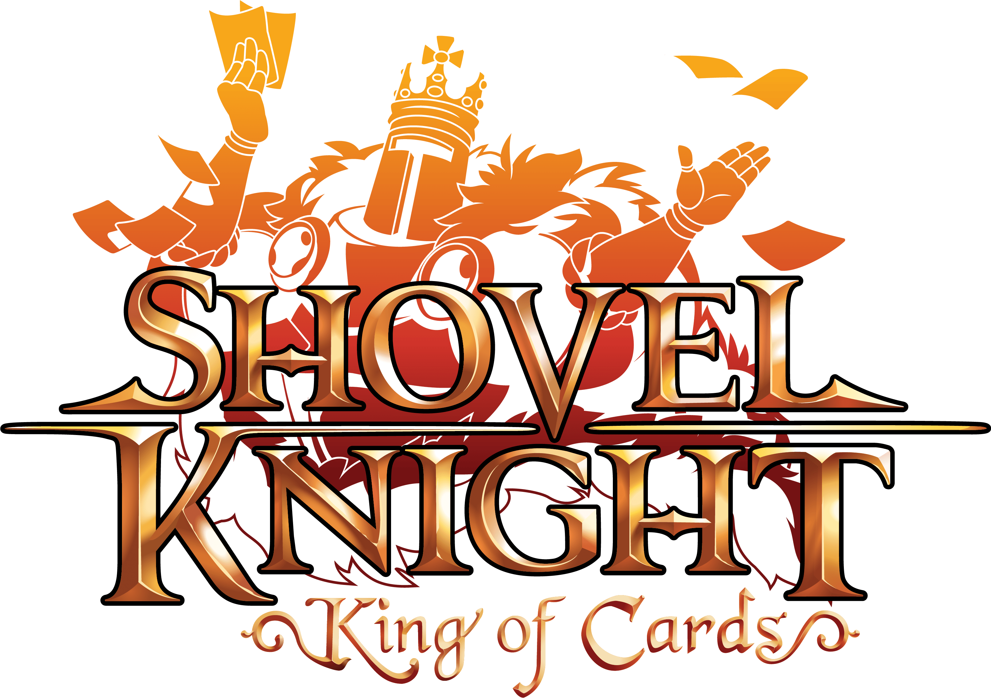 Shovel Knight - Shovel Knight King Of Cards Logo Clipart (3225x2307), Png Download