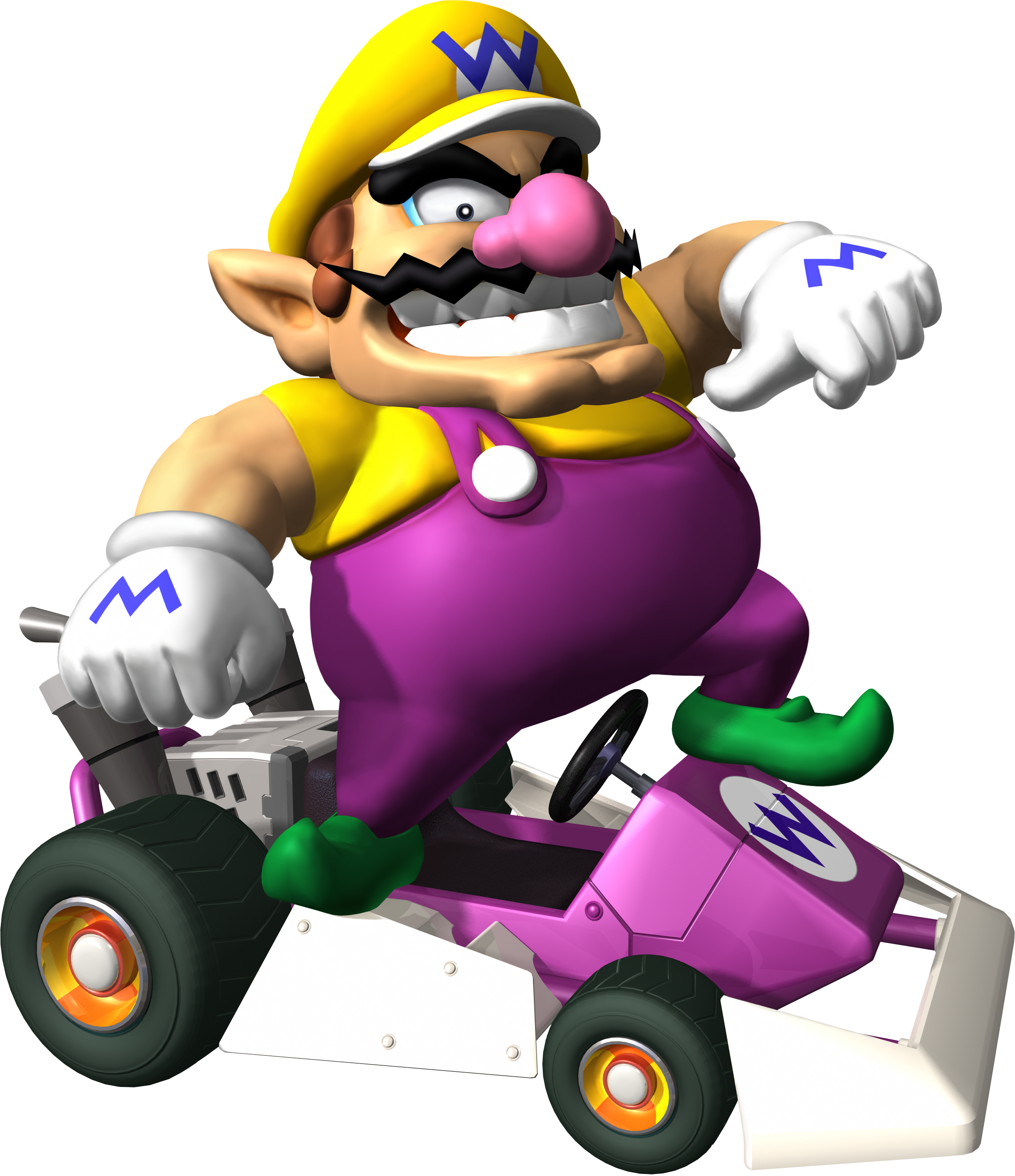 Clip Art Transparent Library Kart D Fantendo Nintendo - Mario Kart Characters Wario - Png Download (2474x2867), Png Download