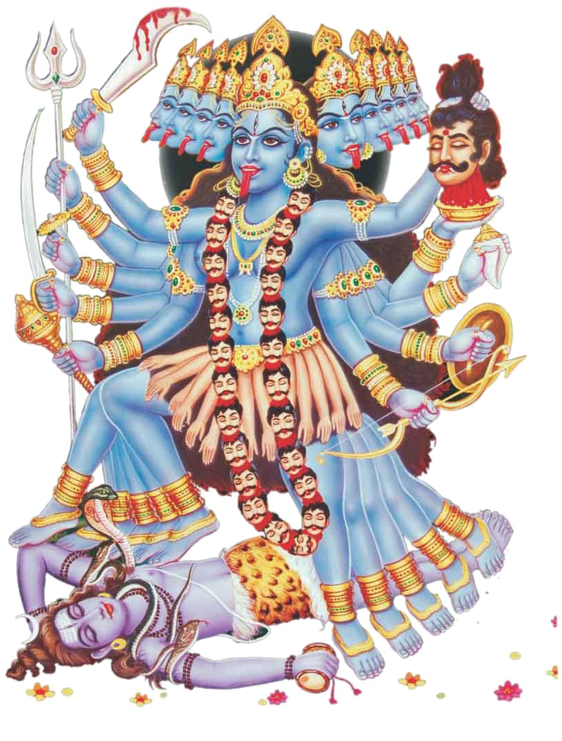 Kali Mata Png Image Background - Kali Maa Png Hd Clipart (852x1080), Png Download