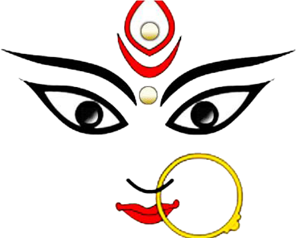 Goddess Durga Maa Png Transparent Images - Maa Durga Eyes Gif Clipart (640x480), Png Download