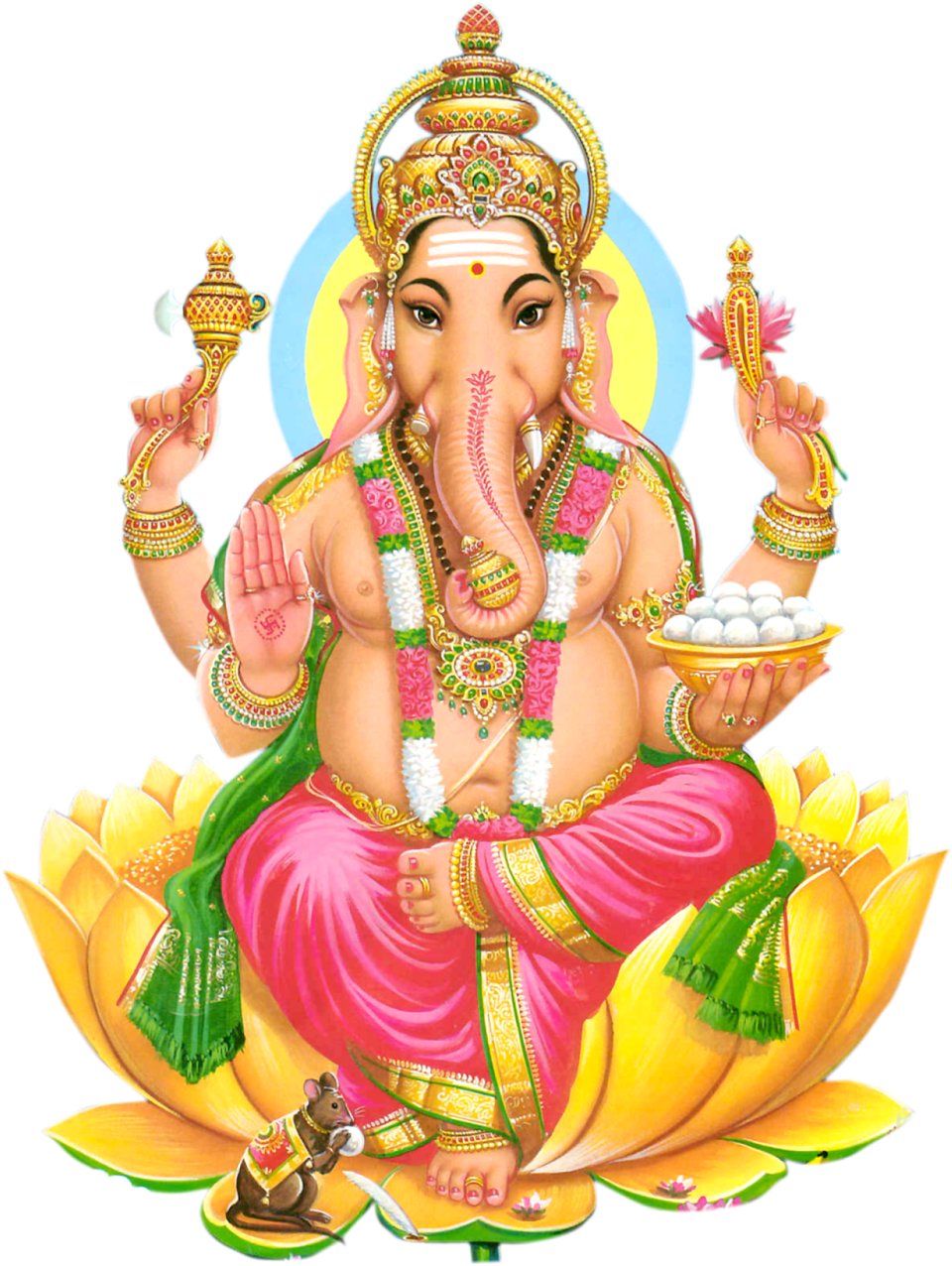 Ganesha Png - Vinayaka Png Clipart (1548x1600), Png Download