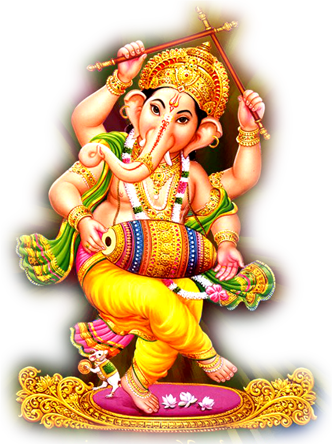 Ganesha Png - Ganesh Images Hd Png Clipart (1024x1008), Png Download